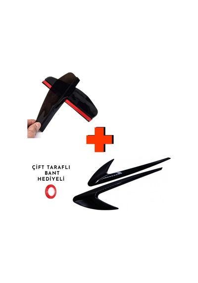 Binek Araçlara Uygun Çamurluk Venti / Ayna Rüzgarlığı