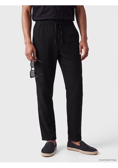 Lcw Vision Siyah Regular Fit Armürlü Erkek Pantolon