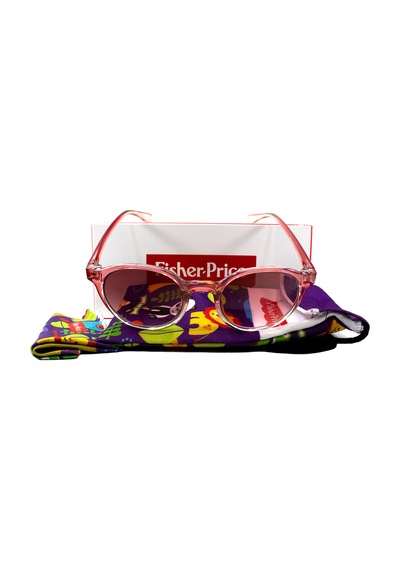 Fisher Price 112 C3 44 Kirmizi Yuvarlak Çerçeve Çocuk Güneş Gözlüğü