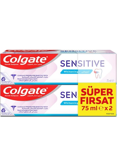 Colgate Sensetive Whitening Diş Macunu 2 x 75 ML