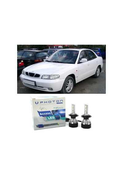Daewo Nubira Led Xenon Uzun + Kısa Far Ampulü H4 Access Yeni Seri Beyaz