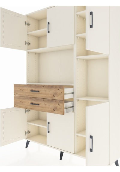 Arges Dolap 9 Raflı 2 Çekmeceli 6 Kapaklı 132x30x195 Aytaşı-aytaşı/çam Aytası/atlas Çam Arges Dolap 9 Raflı 2 Çekmeceli 6 Kapaklı 132x30x195 Aytaşı-aytaşı/çam Aytası/atlas Çam