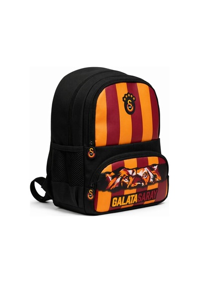 Galatasaray Lisanslı Aslan Desenli 3 Bölmeli Anaokulu Çantası Karışık Renkli