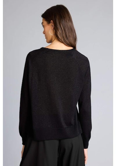 Defacto Regular Fit Bisiklet Yaka Triko Kazak C6818AX24WN Siyah