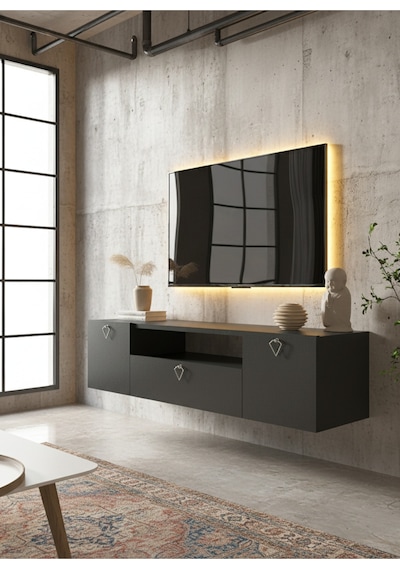Resital Tv Ünitesi S1241-4 Antrasit Antrasit