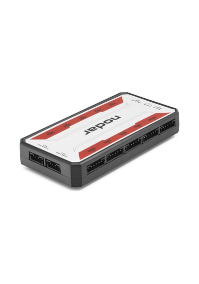 NODAR ND2807 ARGB Fan ve LED Kontrolcü Hub Seti Uzaktan Kumandalı Siyah
