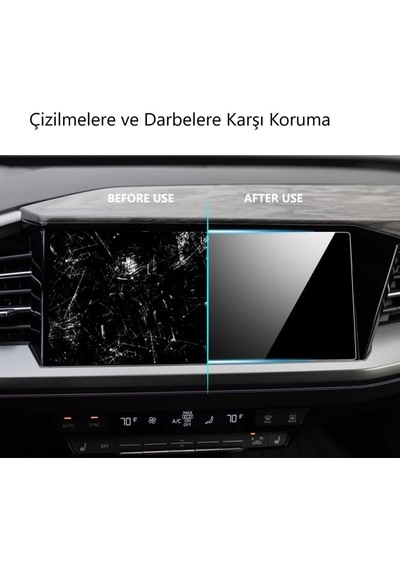 Audi Q4 E-tron 11.6 İnç İle Uyumlu Ekran Koruyucu Multimedya Navigasyon Belirtilmemiş