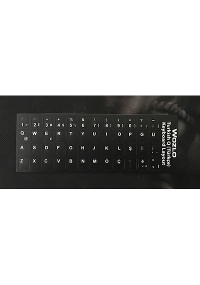 Klavye Etiketi Türkçe Q Klavye Etiketi Q Keyboard Sticker Siyah