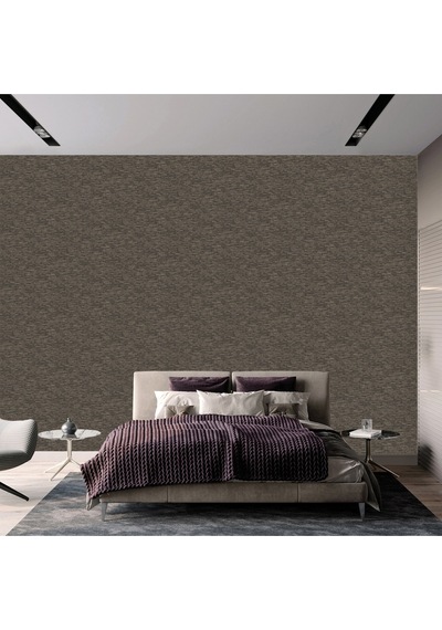 Adawall Muse Koleksiyonu- 25106-7 Kahverengi Bej Textile Dokulu Duvar Kağıdı 1.06x15.6m, 16.5m² Çok Renkli