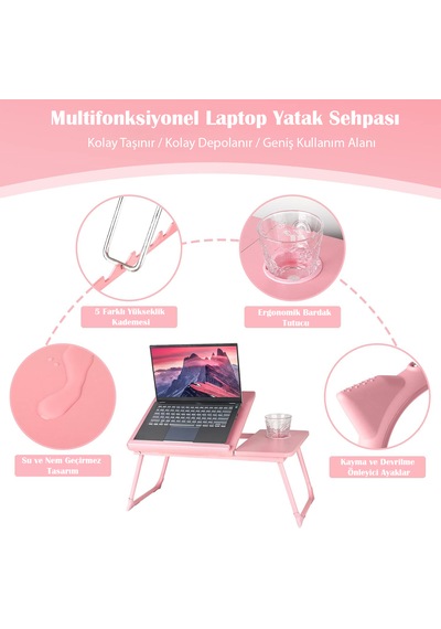 Yükseklik Ayarlı Laptop Çalışma Sehpası Kanepe Koltuk Ve Yatakta Çalışmak İçin Stand Yp