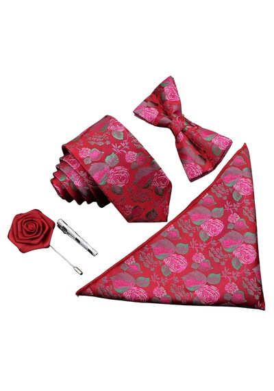 Omark Cotton Kravat Seti No3 Kırmızı