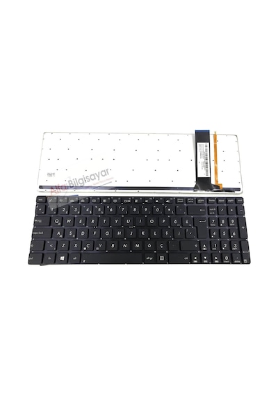 Asus Uyumlu N750Jk N750Jk-T4109H Klavye Siyah Renk Işıklı Türkçe Tuş