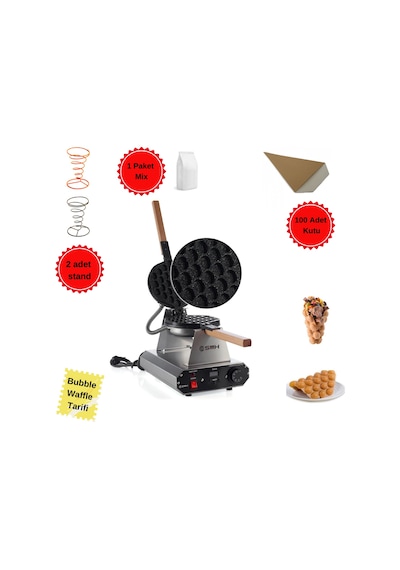 Smh XE20 Bubble Granit Waffle Makine Seti