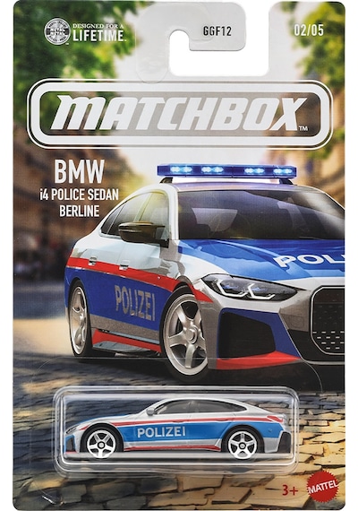 Matchbox Temalı Arabalar Bmw İ4 Polıce Sedan Berlıne Jjr56 Çok Renkli