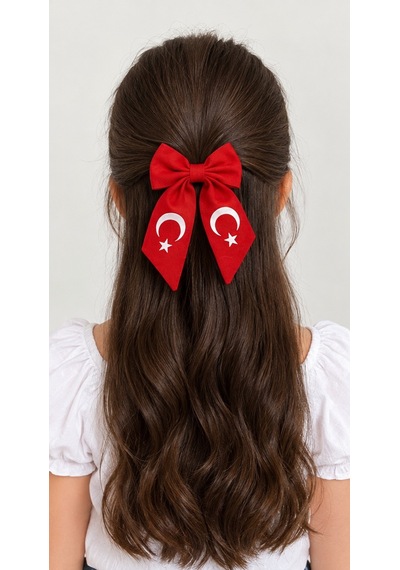 Ay Yıldızlı Kırmızı Fiyonk Toka Otomatik 4 Lü