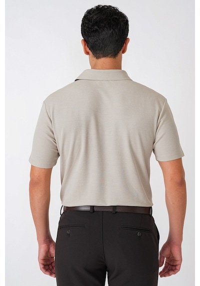 Efor Slim Fit Pamuklu Kıvrılmaz Polo Yaka Taş Tişört Ts 928