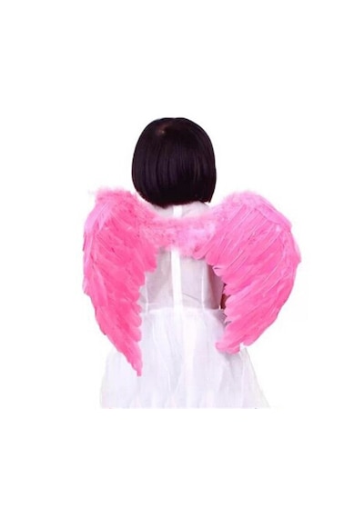 Pembe Renk Bebek Boy Küçük Melek Kanadı 40x55 Cm 5264