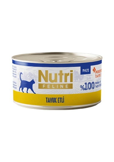Nutri Feline Adult Pate 70gr Tavuk Etli 6 Adet Yaş Yetişkin Kedi Maması