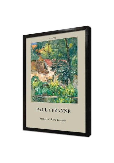 Paul Cezzane Manzara Eserleri Üçlü Çerçeveli Mdf Tablo Seti-174299