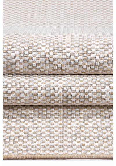 Koza Halı Fresco Ekru Natural İskandinav Jüt Yıkanabilir Halı Kilim Balkon Ekru - Krem