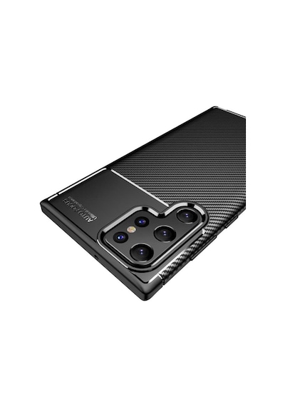 Samsung Uyumlu Galaxy S22 Ultra Kılıf Zore Negro Silikon Kapak Lacivert
