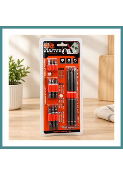 Trendexa 12-in-1 Matkap Bits Uç Seti Ph2, Pz2, Düz - 12 Parça Mac