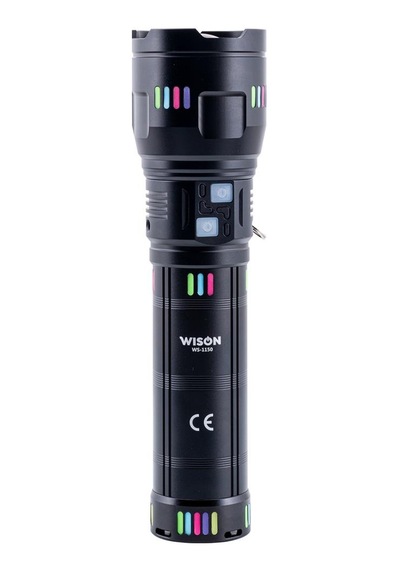 Wison El Feneri - Zoomlu - Şarjlı 60 W - Metal Gövde Bakır