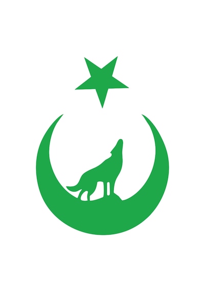Bozkurt Türk Bağyrağı Sticker 17x17 Cm Yeşil