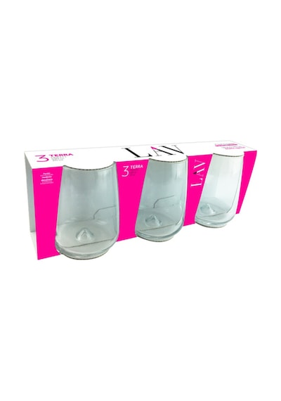 Lav Terra Cam Goblet 3'lü 590 ml (Kırmızı Şarap Kadehi , Kokteyl Bardağı )