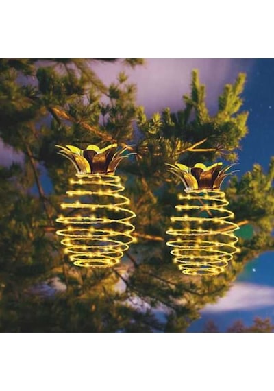 Ananas Görünümlü Güneş Enerjili Dekoratif Peri Led