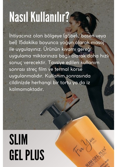Selülit&çatlak Karşıtı Yoğun Nemlendirici Plus Slim Jel Kolajen + Hyaluronik Asit Pürüzsüz Cilt