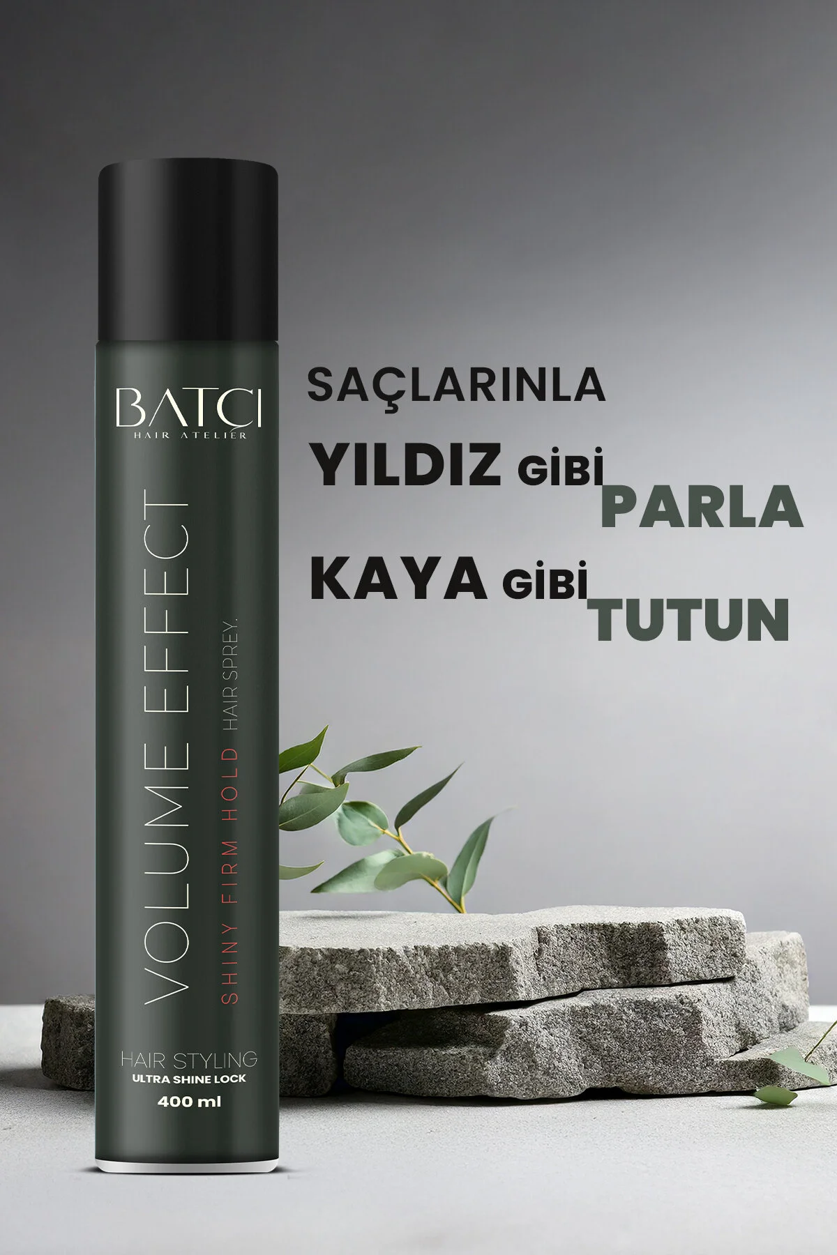 Batçı Hair Atelier Saç Parfümlü Islak Ve Çok Sert Tutuşlu Saç Spreyi 400 ML