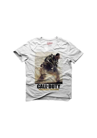Tshirthane Call Of Duty Advanced Warfare Beyaz Tişört Erkek Tshi