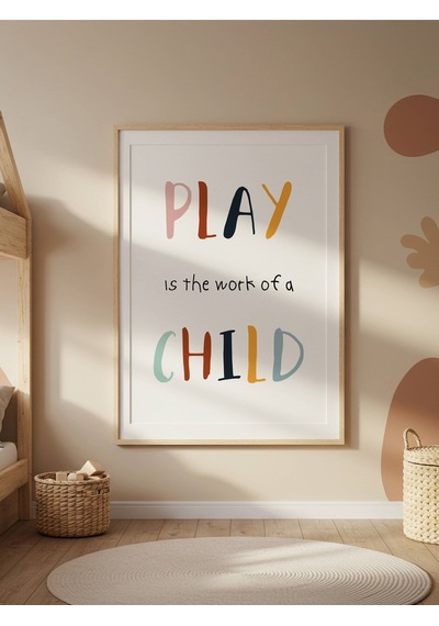 Play Child Dijital Baskı Poster V2 Çerçevesiz