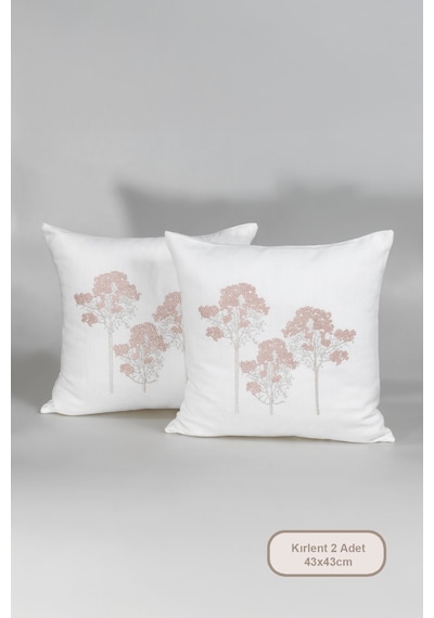 Elart Romantic Kırlent Kılıfı 43x43 Cm Krem Krem