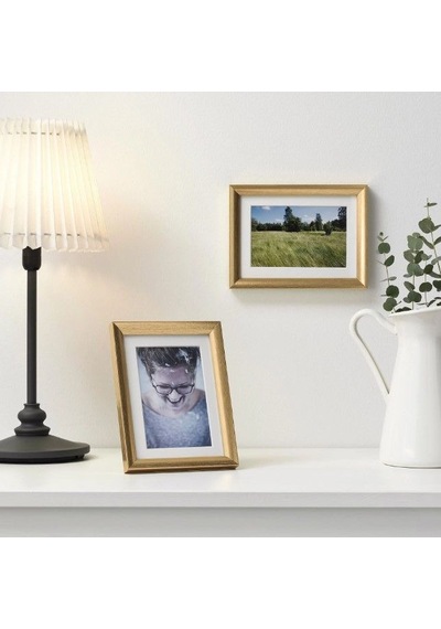 Ikea Sılverhojden Dekoratif Fotoğraf Çerçevesi 13 X 18 Cm Altın