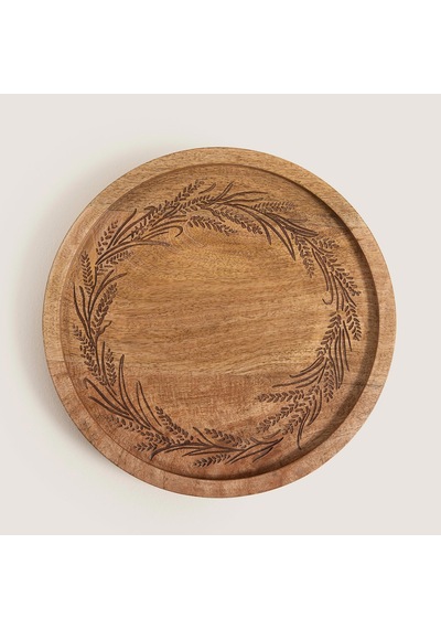 Spia Ahşap Sunum Tabağı 30x30x2.5cm Natural