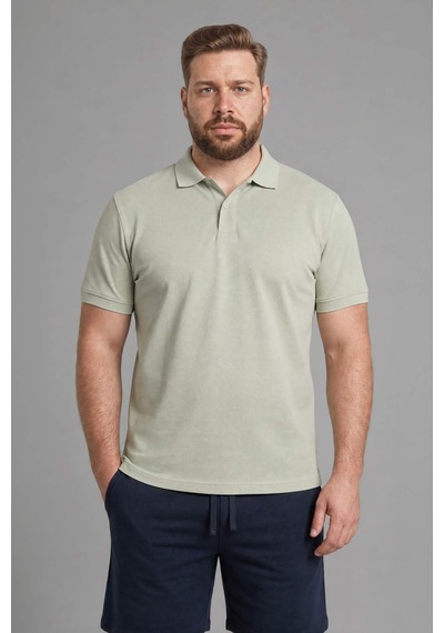 Defacto %100 Pamuk Polo Tişört H1650ax26spgn1255 Yeşil-gn1255