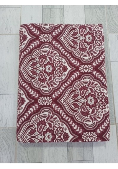 Savan Dokuma Halı Örtüsü Kale 6m² Bordo