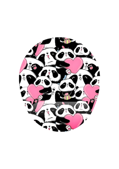 Panda Desenli Bilek Destekli Mouse Pad