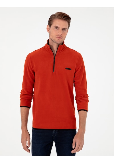 Pierre Cardin Erkek Pas Sweatshirt 50298973-VR040 - Açık Turuncu