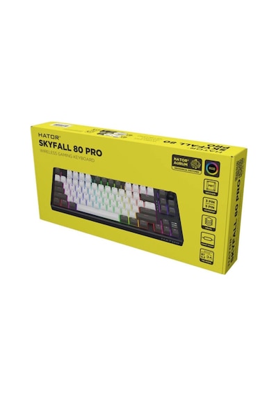 Skyfall Pro Wireless Grey-black %80 Aurum Vanilla Silent Sw Rgb Kablosuz Klavye Htk4180