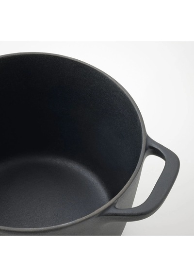 Ikea Vardagen Kapaklı Tencere 5 L 22 Cm Siyah 2 Parça