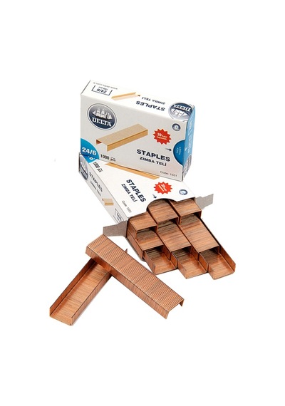 Delta Zımba Teli 1000 Li 24/6 Sarı 1551 10 Paket