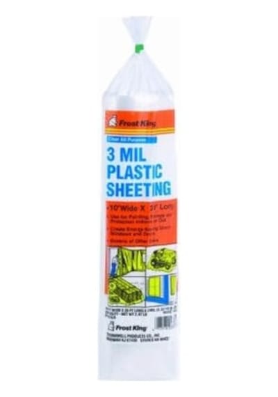 Frost King P1020/3 Polietilen Kaplama, 10 20 Ft. X 3 Mil, Şeffaf, 10&apos X 20&apos