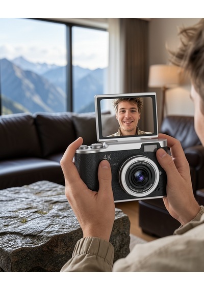 4k Dijital Kamera 48 Mp 8x Zoom 180 Derece Ekran Uczzzlk007fotoğrafmakinesi-4