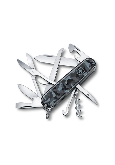 Victorinox 1.3713.942 Huntsman 91mm Lacivert Kamuflaj Kamp Çakı Lacivert