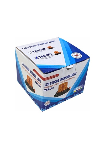 12V-24V Çakar Tepe Lamba Mıknatıslı Çakmak Fişli Ledli (130x90) T