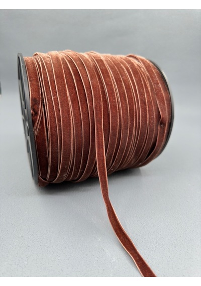 Paşateks - 1 Cm Düz Kadife-5 Metre - K. Maun