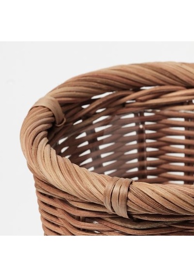 Hasır Görünümlü ,rattan Saksı Meridyendukkan 12 Cm Bitki-çiçek Saksısı